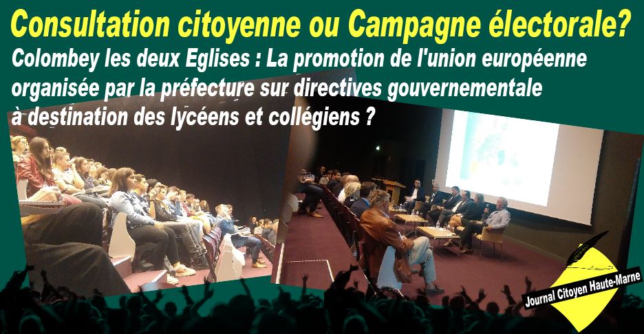 Flash Actualité Journal Citoyen de Haute Marne europe réunion citoyenne à Colombey ou campagne électorale gouvernementale linfo ici