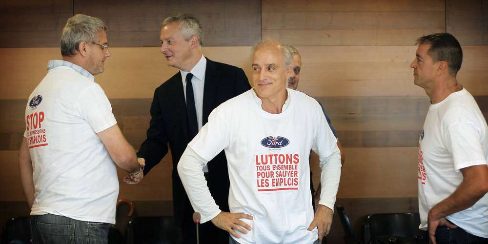 La photo du sièce Bruno Lemaire et Philippe Poutou Quand la Macronie découvre lEuro Mondialisation