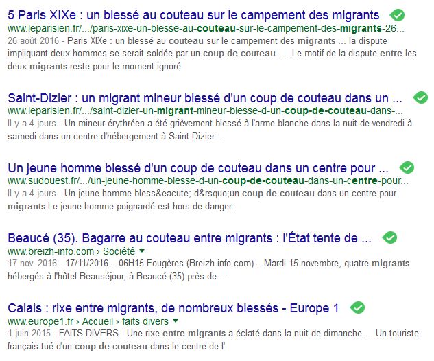 Les rixes au couteau entre migrants se multiplient en France une info Journal Citoyen Haute Marne