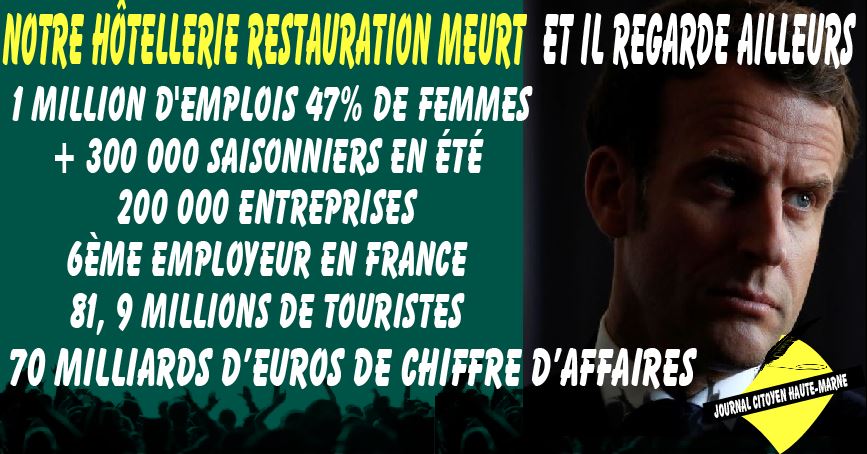 Notre Hotellerie Restauration meurt et Macron regarde ailleurs Journal Citoyen de Haute Marne
