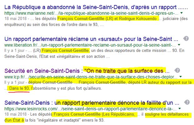Quand François Cornut Gentille fait le Buzz sur la sécurité en Seine Saint Denis oubliant un certain président Nicolas de ses amis