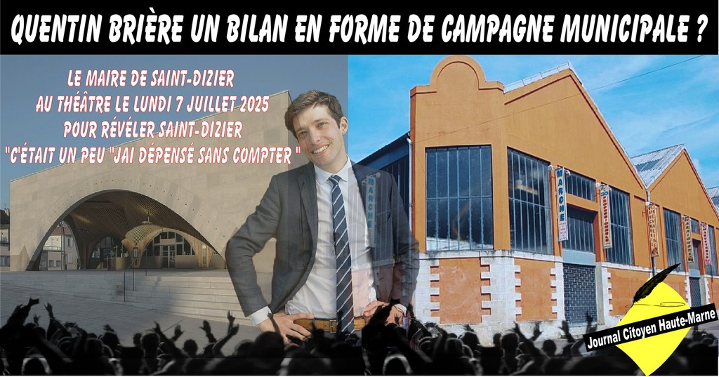 Quentin Brière au théâtre de Saint-Dizier un gout de campagne electorale