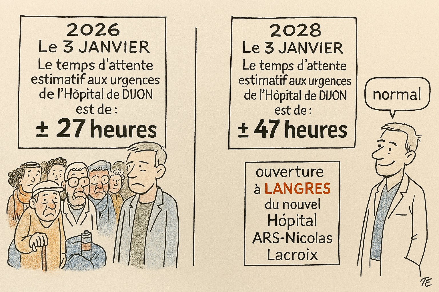 Haute Marne hôpital au secours les Urgence de Dijon 27 heures d attente